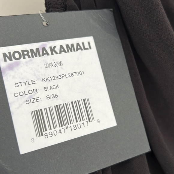 Norma Kamali DIANA DRESS black one shoulder - Picture 8 of 16